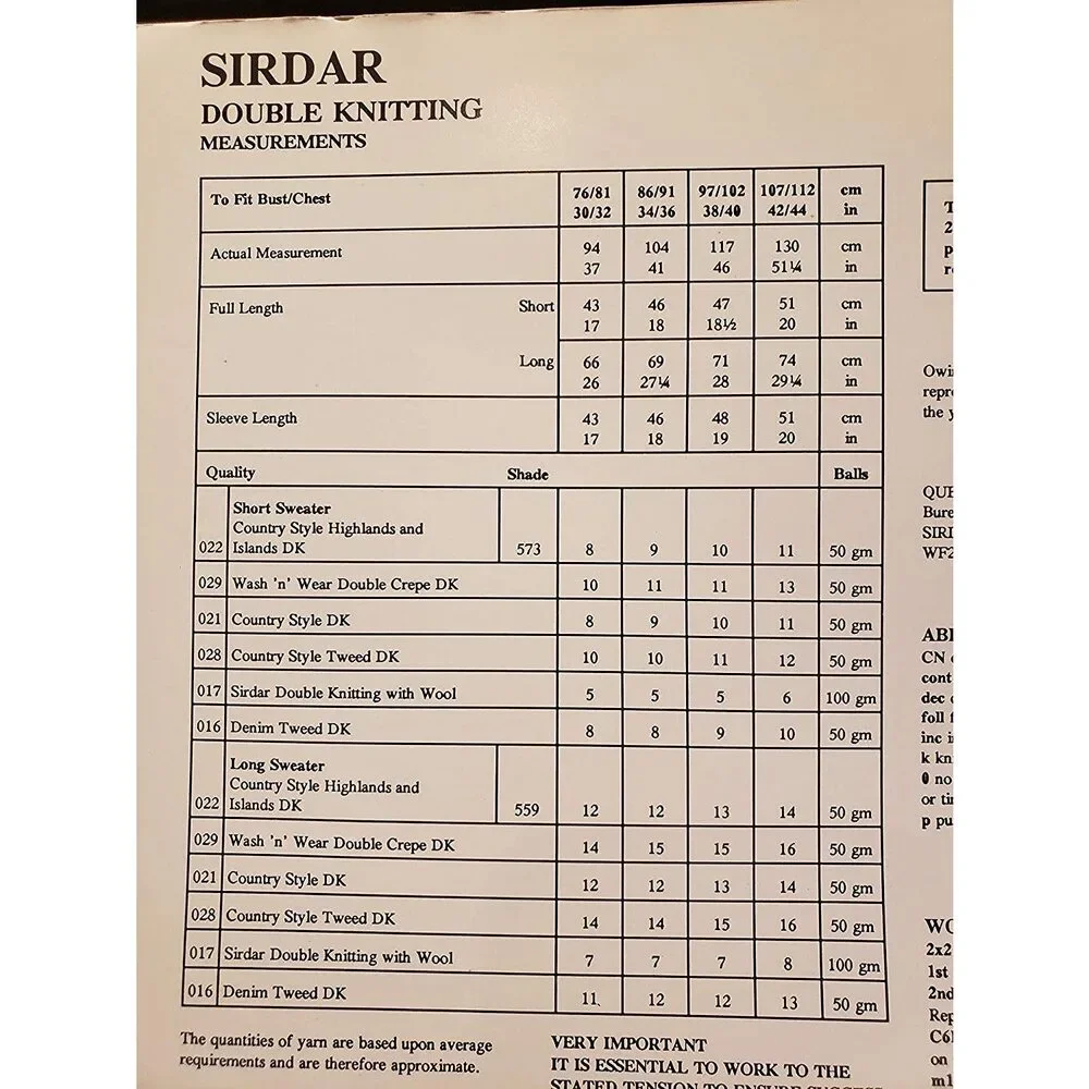 New Sirdar 5368 Country Style Highlands Island His Her Pullover Sweater Pattern